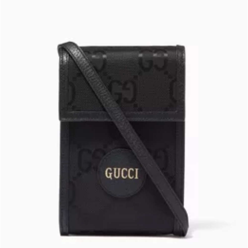 Authentic Gucci Off The Grid Black Mini GG Bag Full Set Crossbody/Phone Monogram